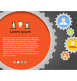 Gear background vector image