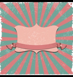 Retro label background vector image