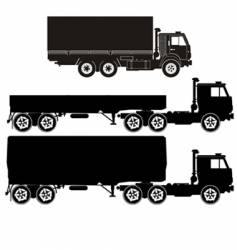 Set of truck illustrations vector image