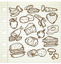 HEALTHY FOOD vector image