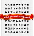 Set of small web icons vector image