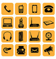 Communication icons vector image