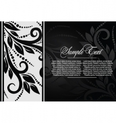 Floral elements background vector image