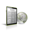 Generic tablet pc with globe vector image