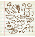 HEALTHY FOOD vector image