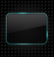 Transparent aluminum frame background vector image