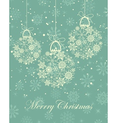 Christmas frame vector image