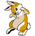 Childish bunny vector image