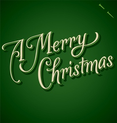 MERRY CHRISTMAS hand lettering vector image