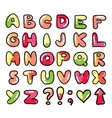 Funny alphabet vector image