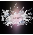 Broken glass design vector image