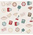 Las Vegas seamless pattern vector image