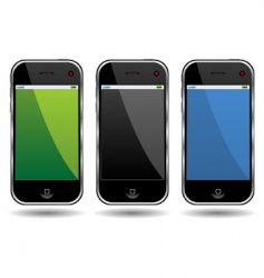 Cell phones vector image