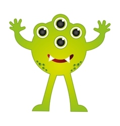 monster character funny comic vector image