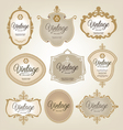 Vintage frames vector image