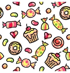 Funny candies vector image