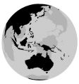 Earth Australia vector image
