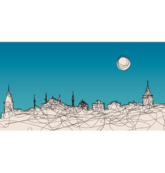 Istanbul silhouette vector image
