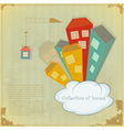 Collection of houses vector image