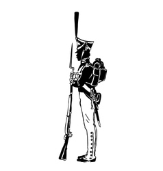 Military character vector image