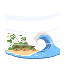 Thunder and lightning outside window concept Vector Image