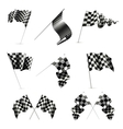 Checkered Flags set vector image