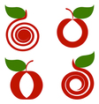 Set of apples vector image