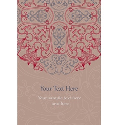 Elegant invitation cards vector image