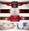 Quality Satisfaction Guarantee Set vector image
