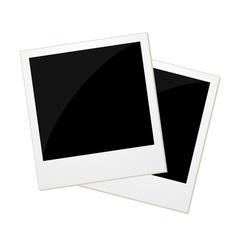 Two polaroid photos vector image