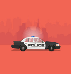 Police car vector image