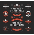 Christmas Labels and Badges Design vector image