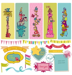 Vintage Child Set vector image