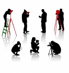 Photographers vector image