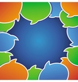 Abstract background with speech bubbles vector image