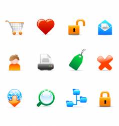 Web icons vector image