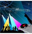 Disco night vector image