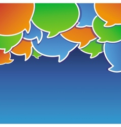 Abstract background with speech bubbles vector image