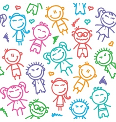 Kid pattern vector image