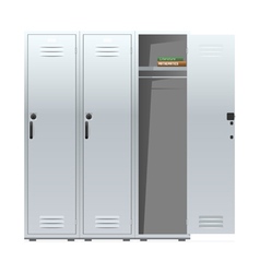 School lockers vector image