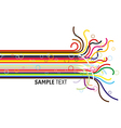 Colorful lines vector image