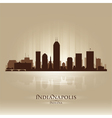 Indianapolis Indiana skyline city silhouette vector image
