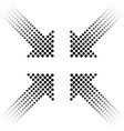 Arrow background vector image