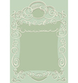 Swirling design frame vector image