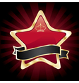 Golden frame vector image
