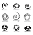 Helix design elements vector image