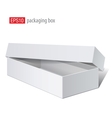 White blank Box Opened with the cover removed vector image