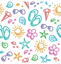 Summer pattern vector image