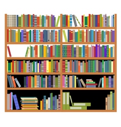 Bookshelf vector image