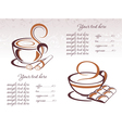 Coffee background vector image